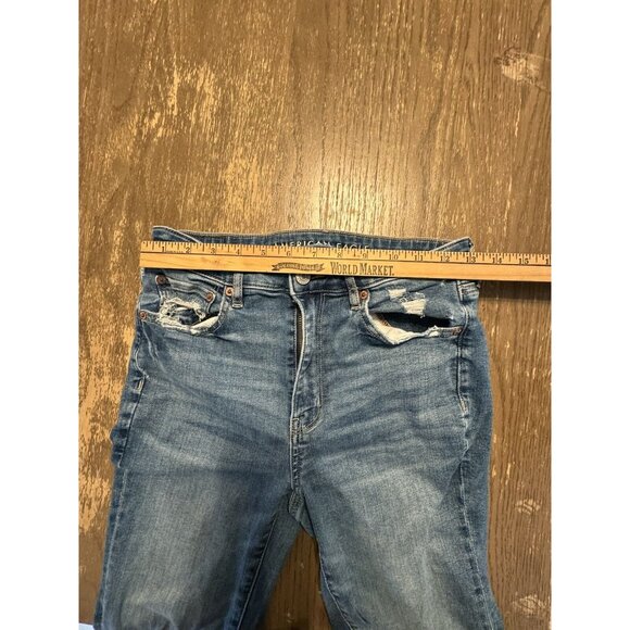 American Eagle Outfitters Blue Flare Wide Leg Jeans - Picture 2 of 6